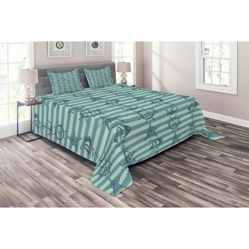 Coastal Striped Coverlet