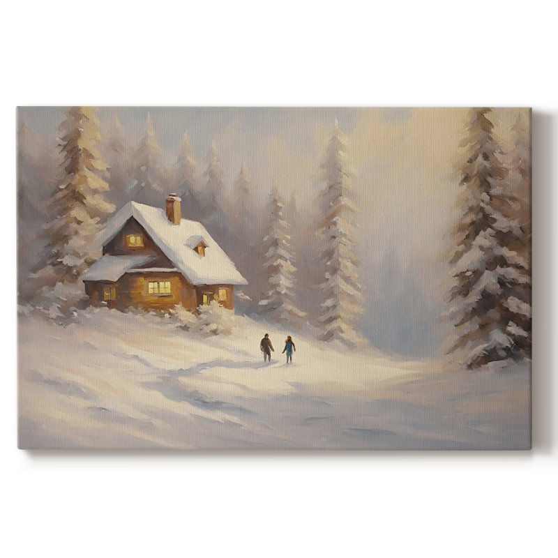 Paysage rétro CLCLII, H 19 po x l 28 po x P 1,5 po, Toile tendue