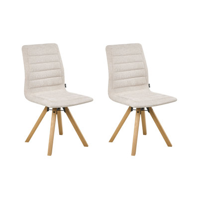 44cm H Fabric Upholstered Upholstered Back Accent in Beige