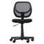 Chaise de bureau pivotante en filet à dossier bas et dossier carré incurvé-223910115-223910139