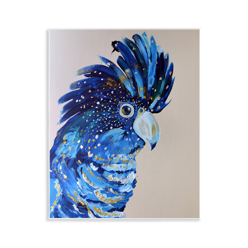 Plaque murale Coco The Cockatoo, design par Jennifer Seeley