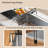 Dish Drainer Rack, Kitchen Dish Dryer With 360° Rotatable And Extendable Spout, For Plates Bowls Glasses Cutlery, Black