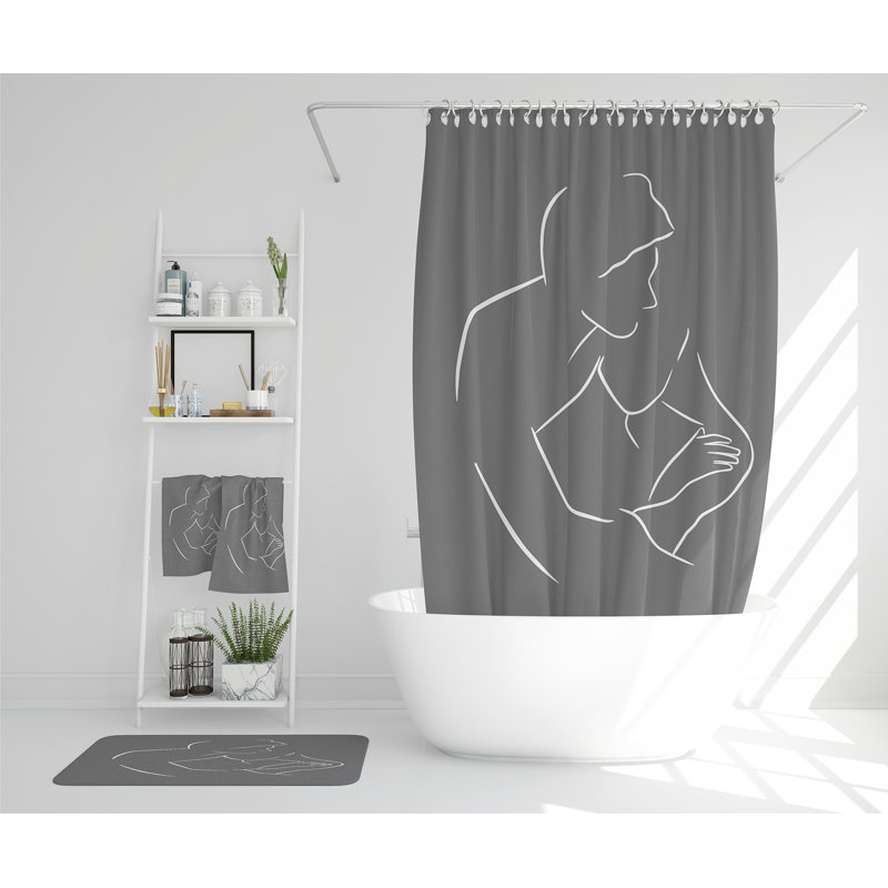 Naydenka Polyester Shower Curtain Set