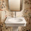 Lavabo de salle de bain à piédestal rectangulaire 24 po By Studio McGee-128974276-128974274
