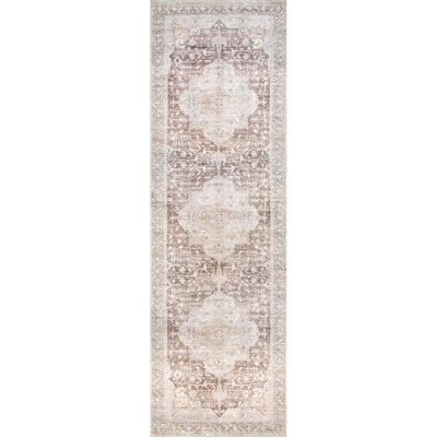 Eppler Medallion Machine Washable Area Rug for Living Room Bedroom Dining Room Kitchen