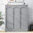 Queen Size Gray Wall Bed With Space Shelves, Mattress Support For Comfortable Rest, Industrial Grade Build Two-Layer Storage, Ideal Guest Rooms And , Easy-Operate Folding Mechanism