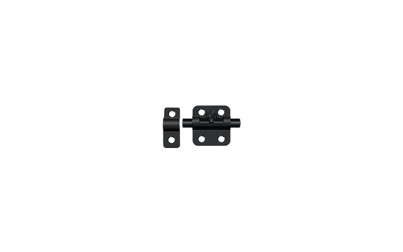 Barrel Brass Latch/Catch/Bolt, Painted Black
