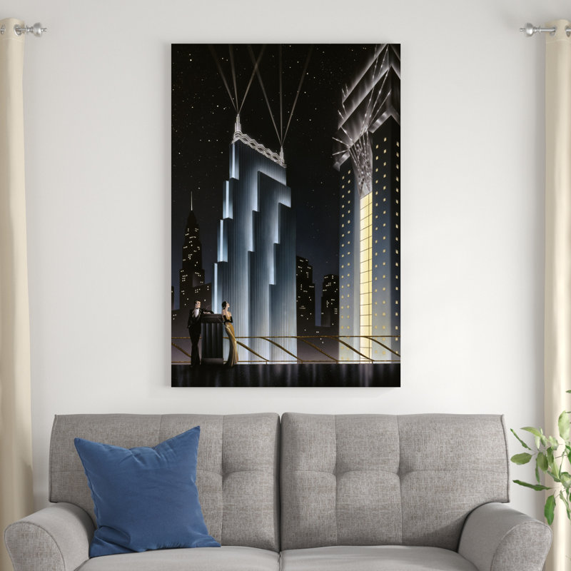 Into The Night, H 48 po x l 32 po x P 1,25 po