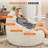 39 inch Bean Bag Chair with Memory Foam Filled, Comfy Sofa for Dorm, Apartment, Living Room-118567761
