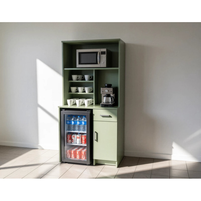 Bureau pour salle de pause café - Armoire / bar à rafraîchissements, Sauge Saybrook