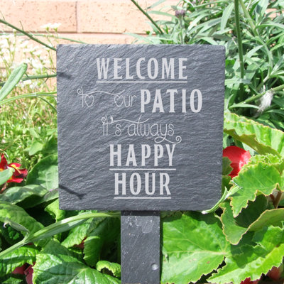 Thorndale Stone Plants & Flowers Garden Sign