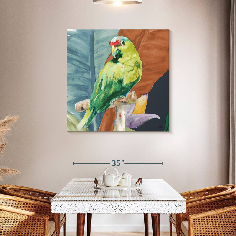 Brampt, perroquet tropical, H 39 po x l 39 po