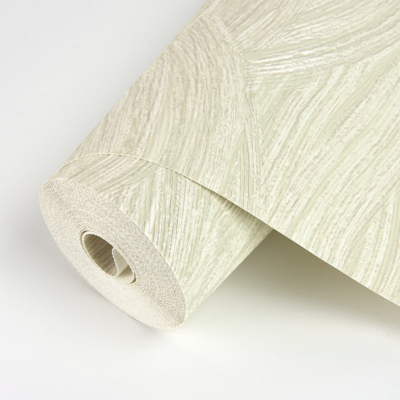 Rouleau de papier peint L 20,9 pi x l 33 po Leith Zen Waves, Blanc / Blanc cassé