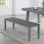 Table de salle à manger d'extérieur / d'intérieur en ardoise avec 4 bancs et accessoires Oasis-90663842-90482025-90663845