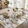 Modern Geometric Machine Washable Rug with Non-Slip Backing Non-Shedding Contemporary Accent Carpet Soft Low Pile Floor Cover for Living Room