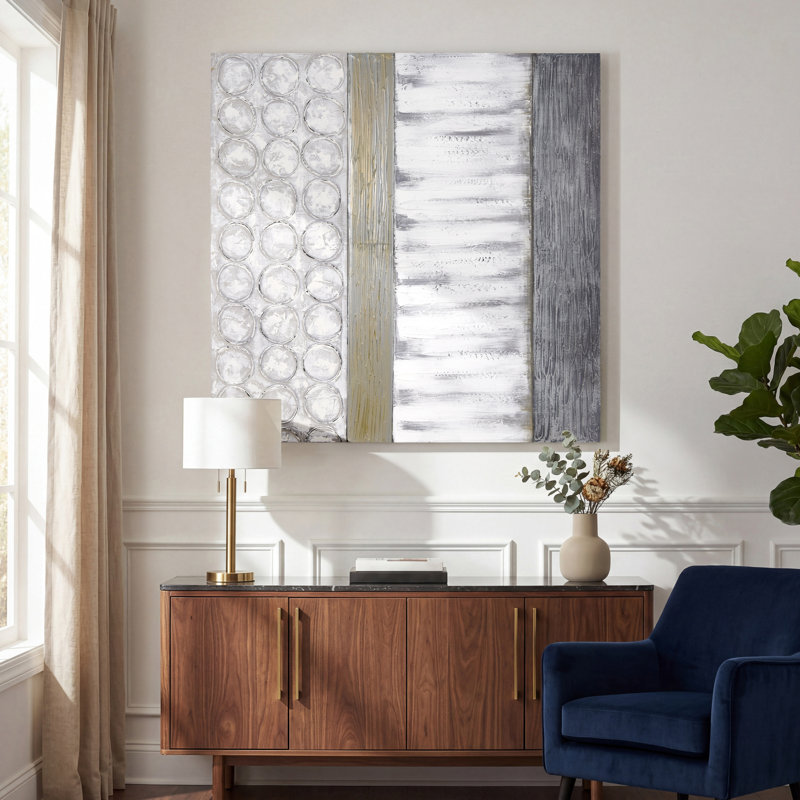 «Peaceful Gray», reproduction de peinture à l'huile sur toile
