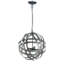 Lustre galvanisé à 4 lumières