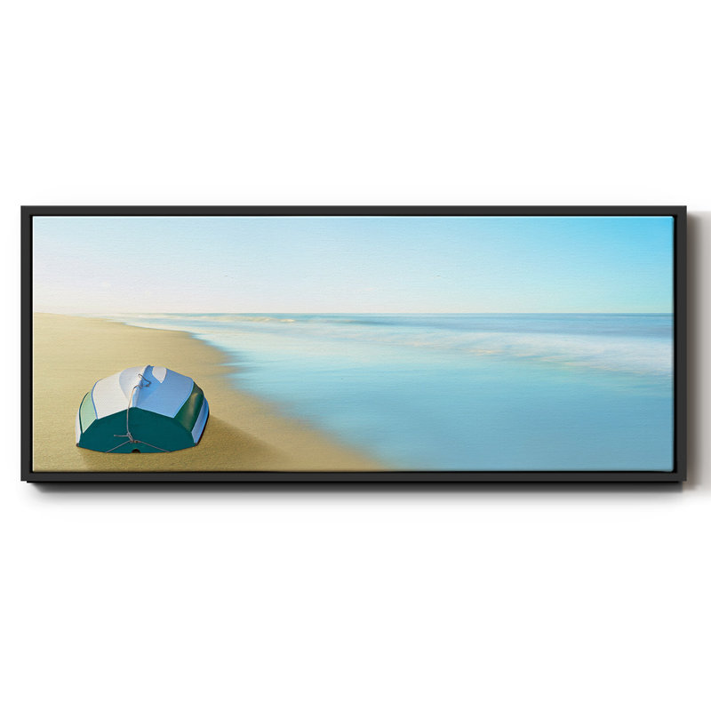Boat on a Beach II- Framed Canvas