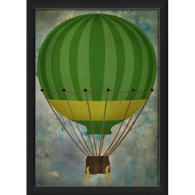 Ballon d’air chaud, impression encadrée