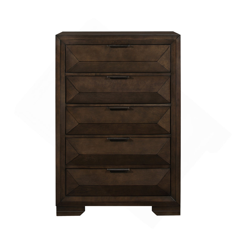 Commode moderne à 5 tiroirs pour la chambre à coucher, rehaussant le rangement et le style.