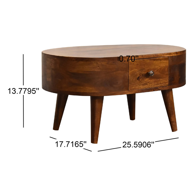 Nickolai Solid Wood Single Coffee Table