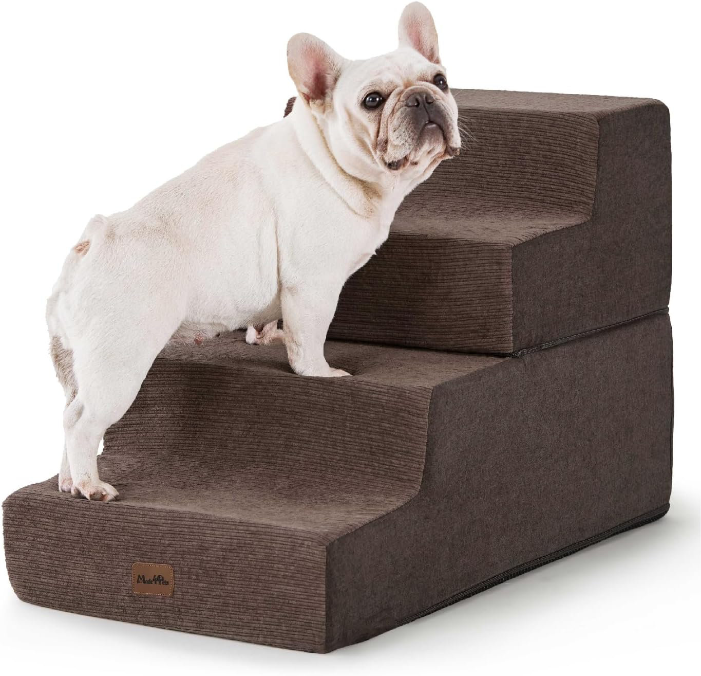 Latitude Run® Dog Steps for Bed, Extra Wide Dog Stairs for High Bed ...