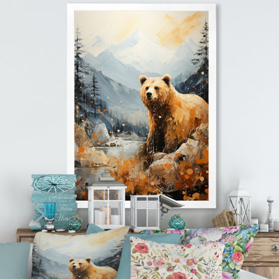 " Majestic Mountain And Bear "