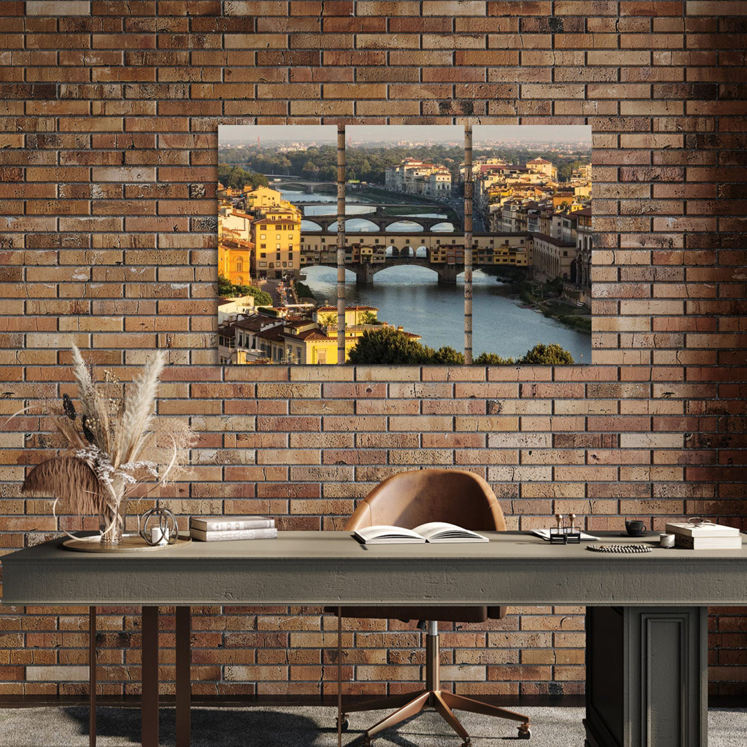 Italien, Toskana, Florenz - Ponte Vecchio von Mikolaj Gospodarek - Ohne Rahmen Galerie-verpackte Leinwand Giclée auf Lei...