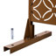 Écran d'intimité en métal l 76 po H48 po - pour jardin, terrasse, clôture brune 76 po x 48 po pour terrasse, balcon-121609970