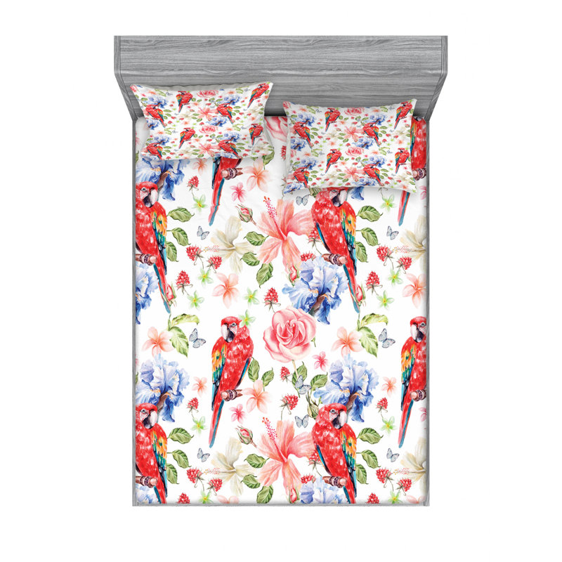 Microfiber Sheet Set, Full Sheet Set with Fitted Sheet