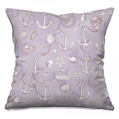 Coussins décoratifs Nautical Anchor Seashells