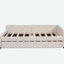 Lit plateforme tapissier double avec USB et lit gigogne simple-1582109325