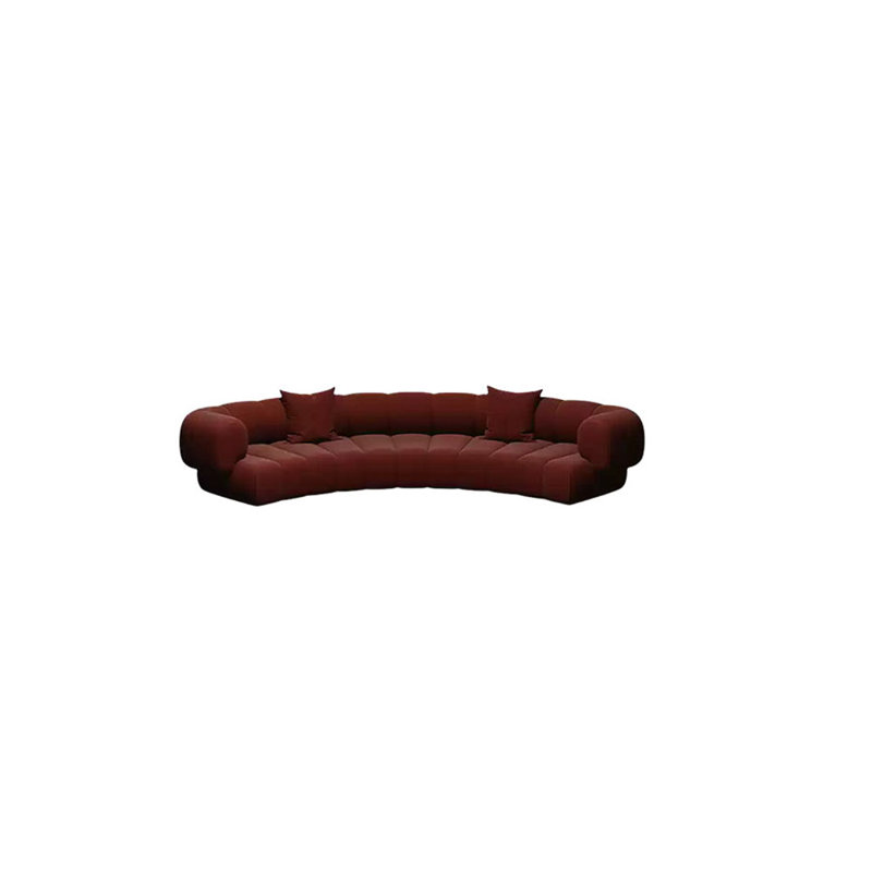 Canapé semi-circulaire, H 25,59 po x l 110,24 po x P 37,4 po