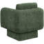 Fauteuil d'appoint pivotant en tissu Alessandra Chenille-88357516
