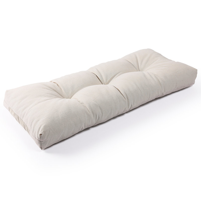 Coussin de banc en mousse viscoélastique antidérapante Sunxt, Crème, L 36 po x P 14 po