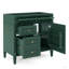 Meuble-lavabo de 36 po sans lavabo supérieur, armoire de rangement moderne avec 2 tiroirs et un tiroir basculant, structure en bois massif-117021209
