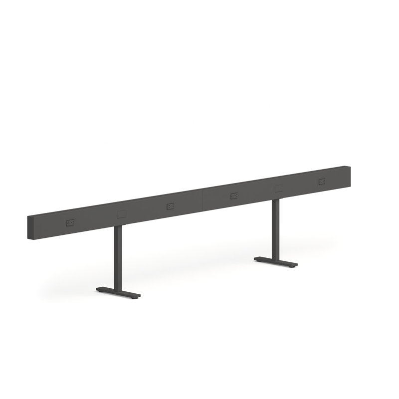 Rail électrique à rampe, Gris anthracite, H 23,5 po x l 50 po x P 14,5 po