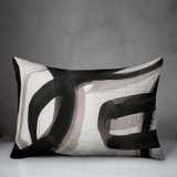 Abstract Indoor/Outdoor Reversible Throw Pillow