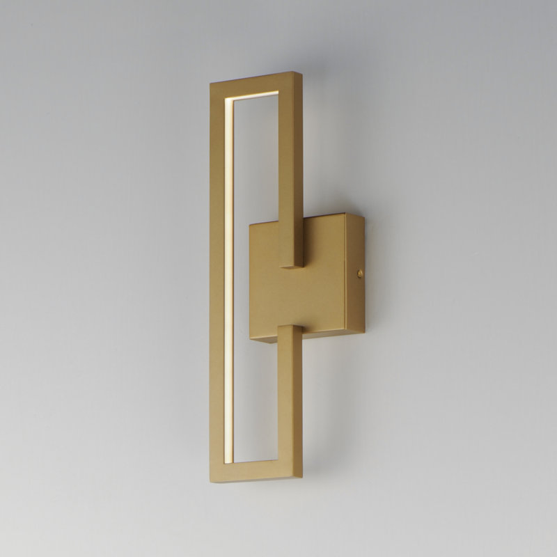 Everet LED Flush Mounted Sconce, Gold