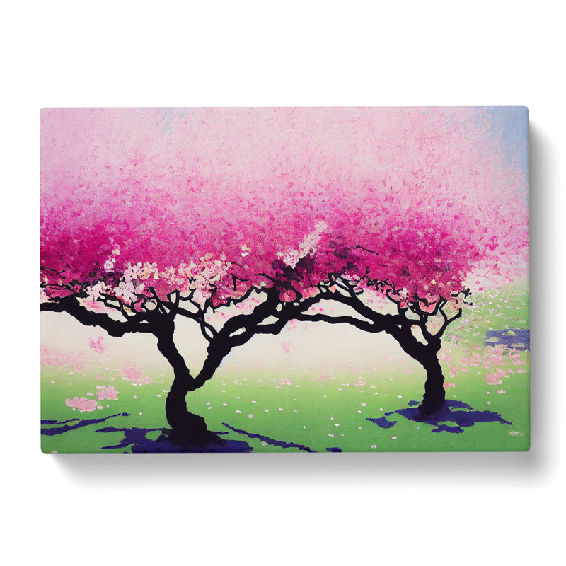 Extravagant Cherry Blossom Trees - Wrapped Canvas, 50cm H x 76cm W x 3cm D