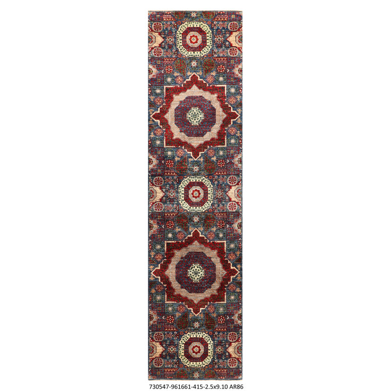 Hand Woven Wool Geometric Area Rug