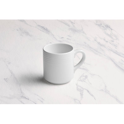 Tasse à café empilable en porcelaine | Ivoire | 10 oz