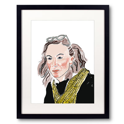 Yellow Scarf Print by Deborah Blum