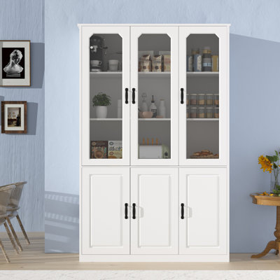Grand garde-manger avec portes en verre