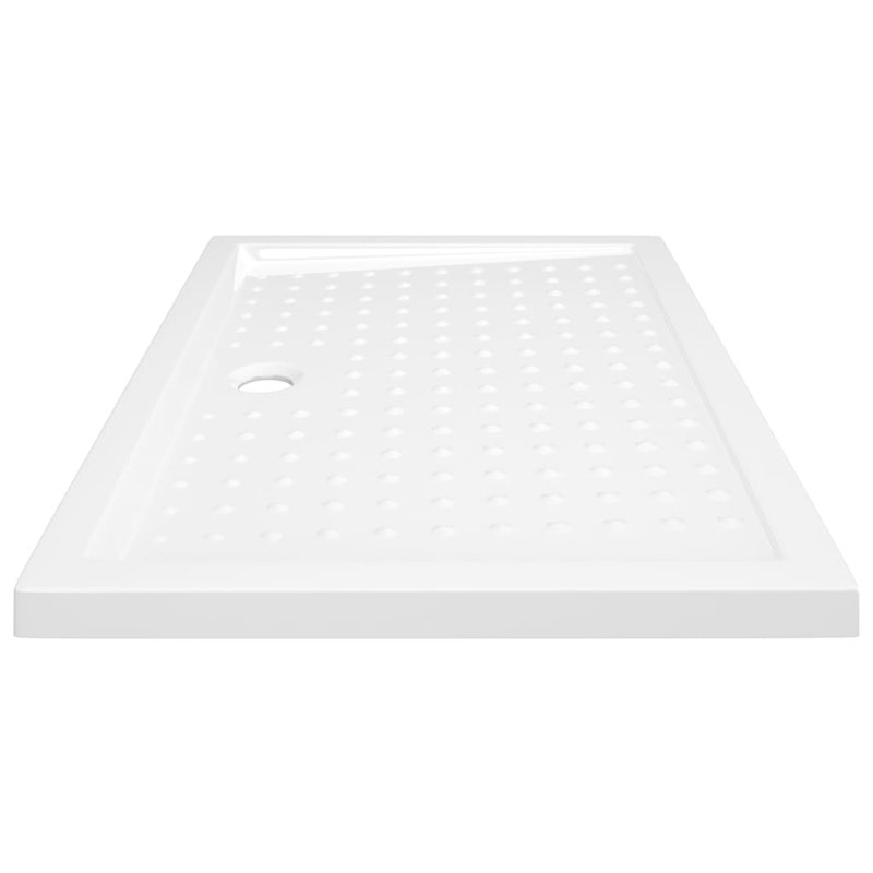 Jaimes Plastic Shower Tray - White, Centre, 4cm H x  100cm W x 70cm D