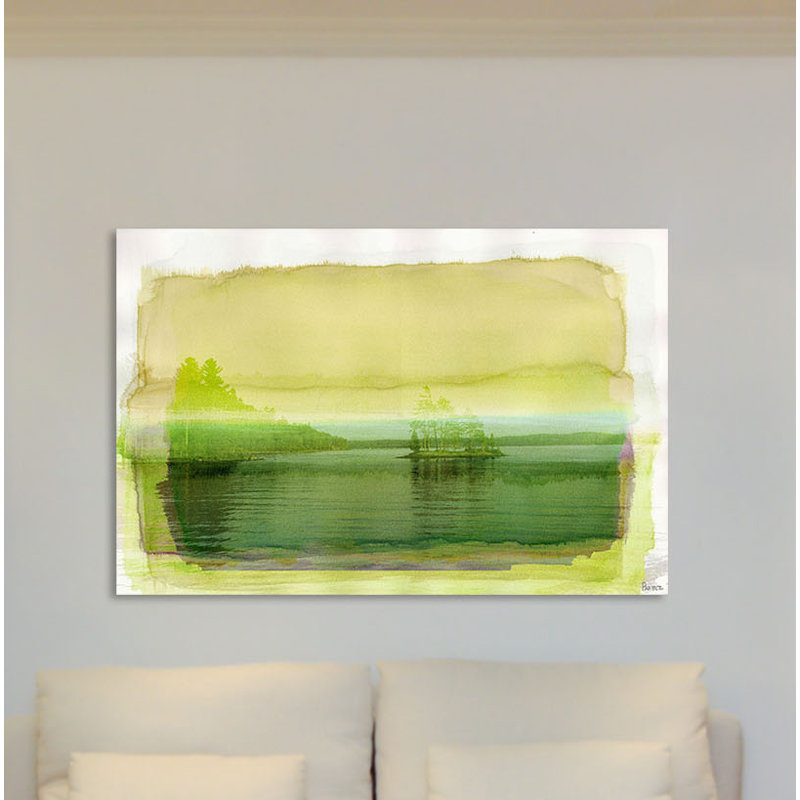 « electric island », reproduction sur toile, H 12 po x l 18 po x P 1,5 po