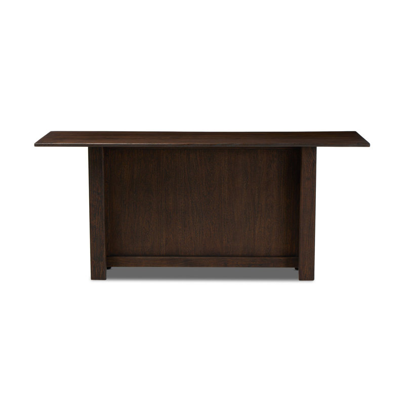 Table de bar Canton - Acacia brun foncé - Comptoir, Comptoir