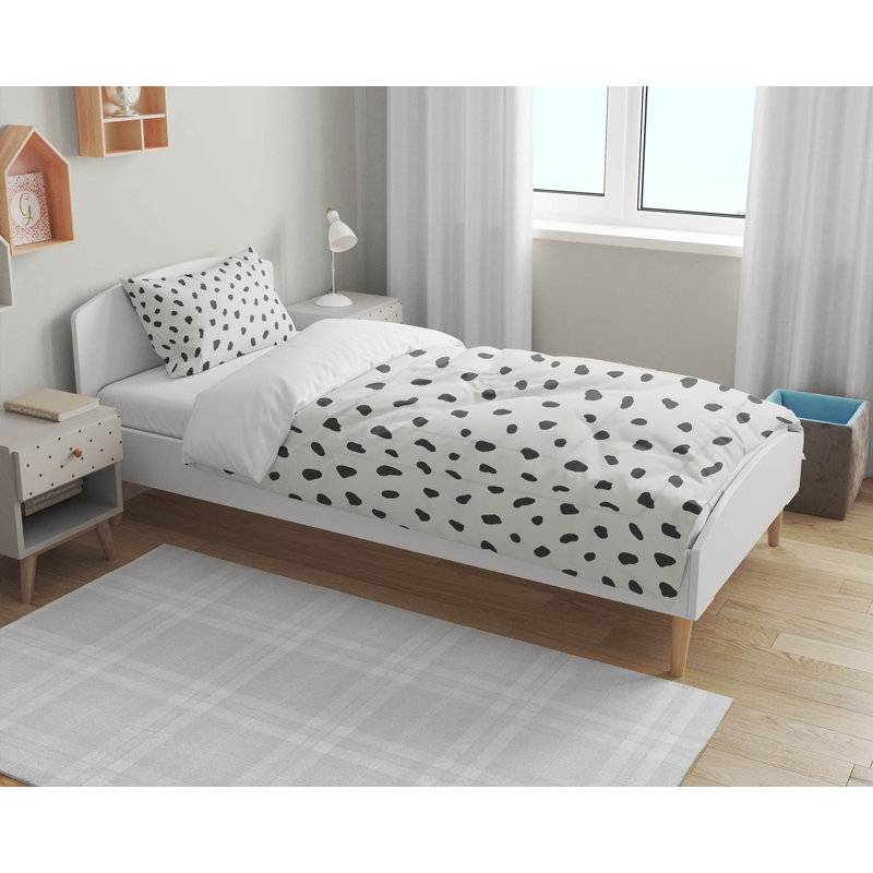 Paint Drop Decorative Lightweight Comforter Set, Ivory