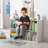 6-Cubby Bookcase with Reading Nook & Cushion, Multi-Purpose Kids Storage