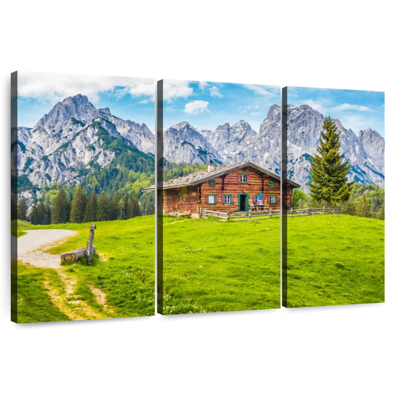 Alvord Chalet In The Alps, 28" H x 45" W